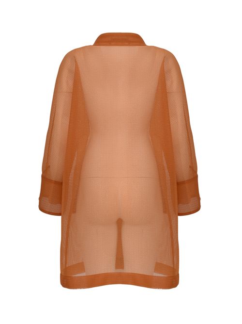 Cappotto in see-through mesh relaxed Herno | CA000616D 127793820